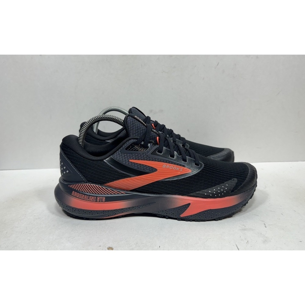 Brooks Adrenaline GTS 24 Weatherized Womens Size 9 Black Orange 1204271B044
